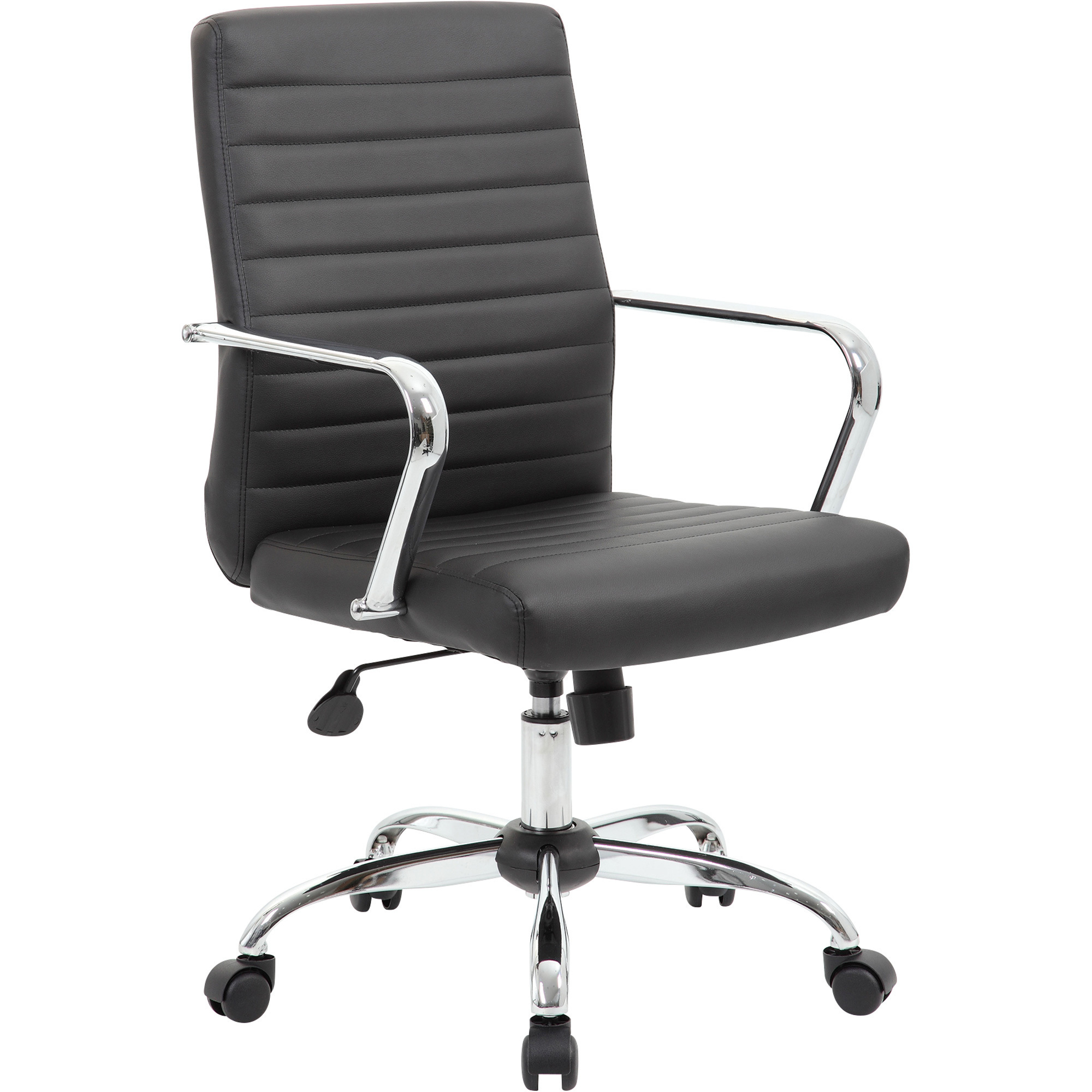 BOSS Height Adjustable Retro Task Chair, Black, 26in.W x 22in.D x 39 1/2in.H, Model# B436C-CP